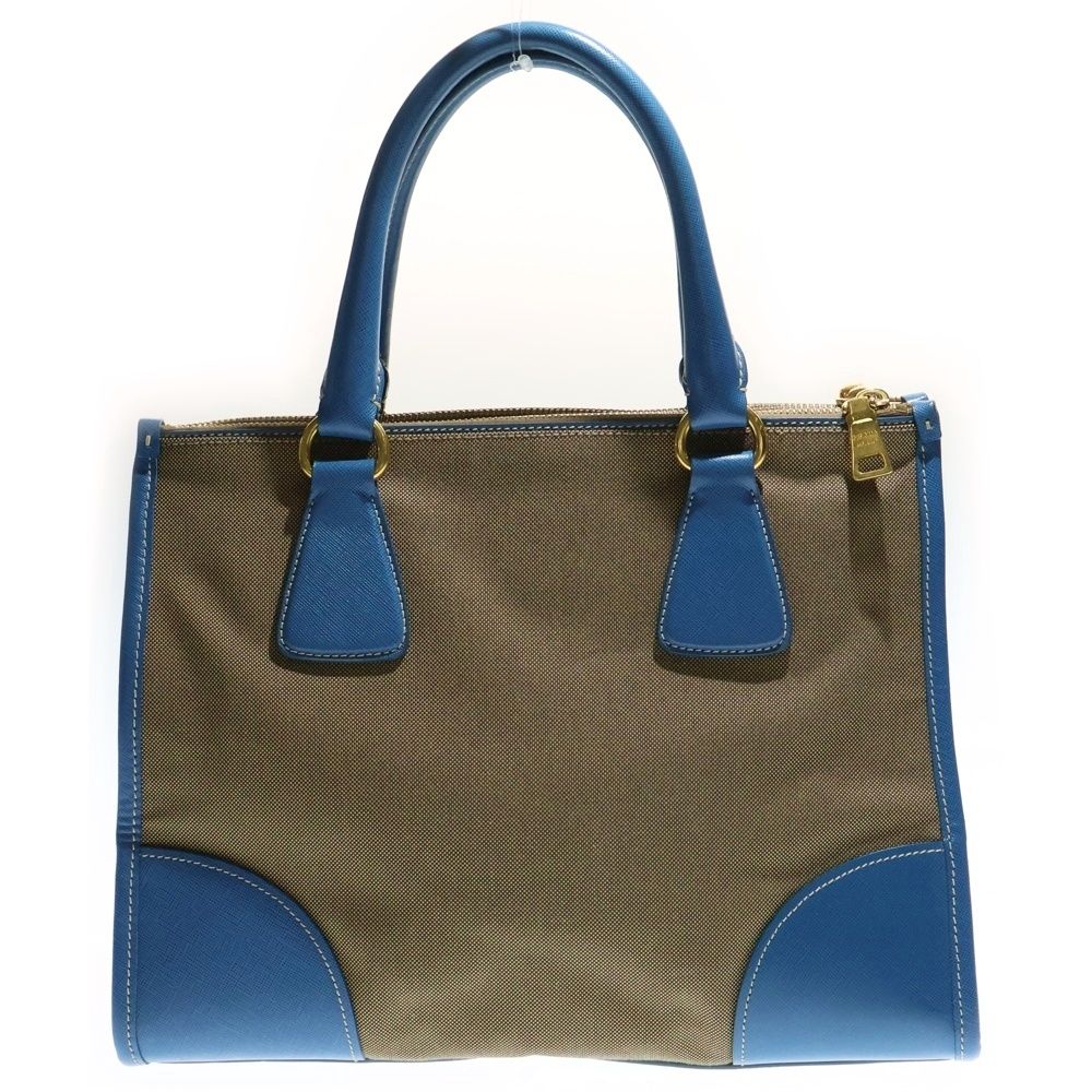 PRADA プラダ ロゴジャガード トートバッグ キャンバス ショルダー