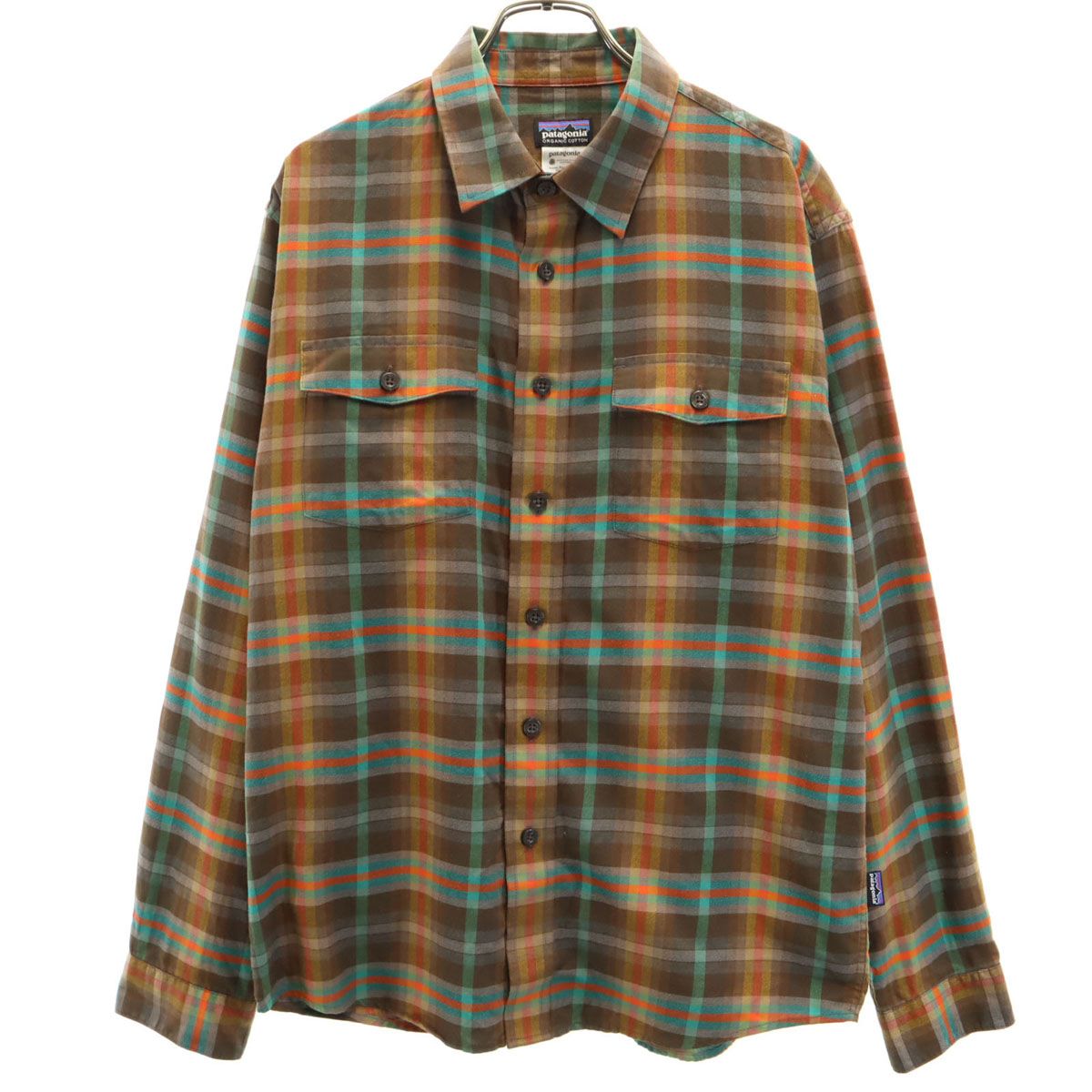 patagonia ロングスリーブバックショットシャツ　オンブレチェックシャツ patagonia パタゴニア チェック柄 長袖 バックショット シャツ S