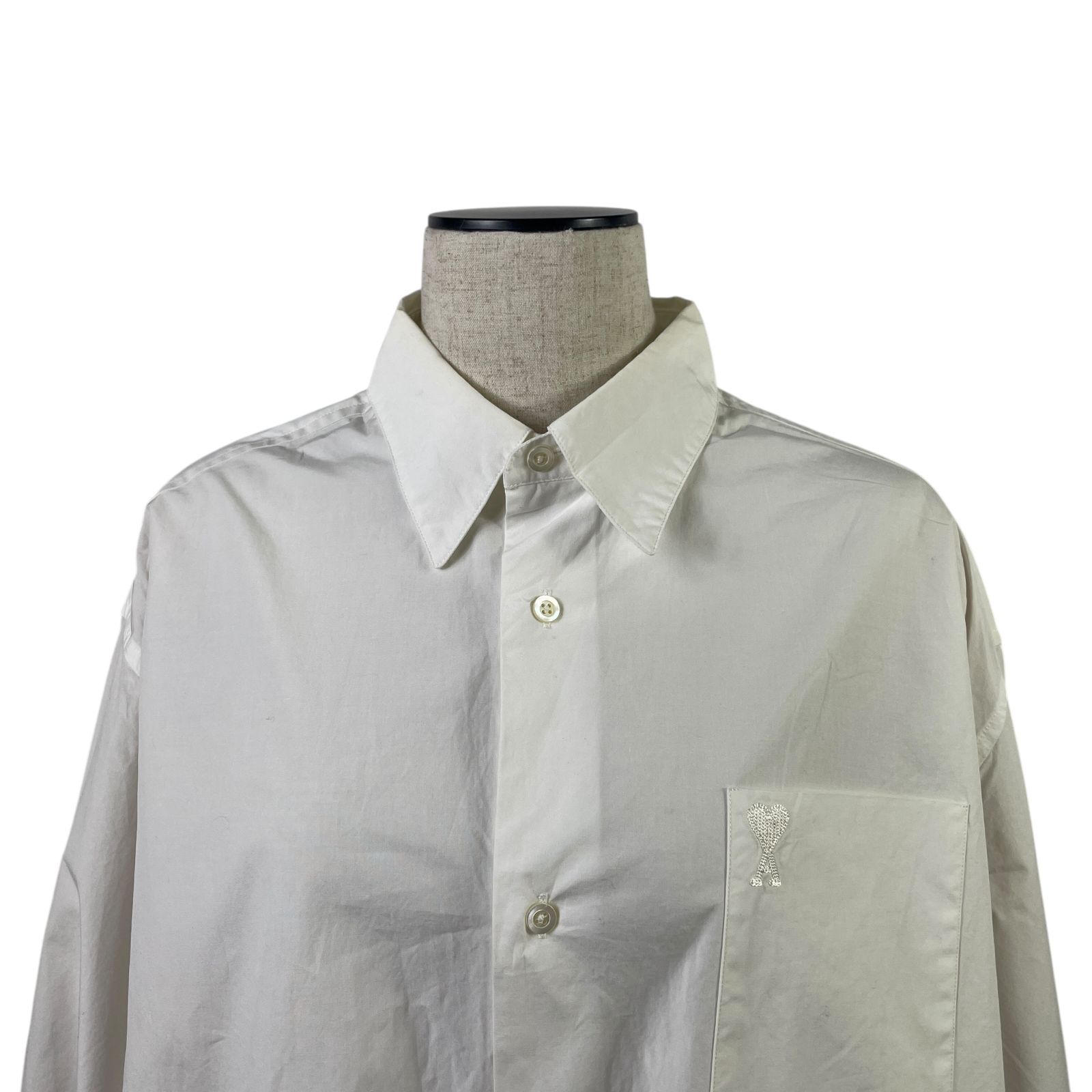 ami PARIS レディース シャツ 長袖 XL相当 ホワイト アミパリス ami PARIS レディース シャツ 長袖 XL相当 ホワイト アミパリス