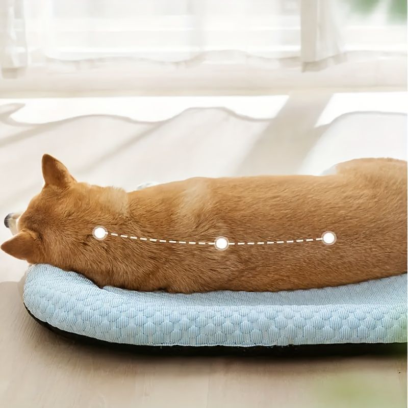 犬用ライトブルー洗える夏の冷却マット