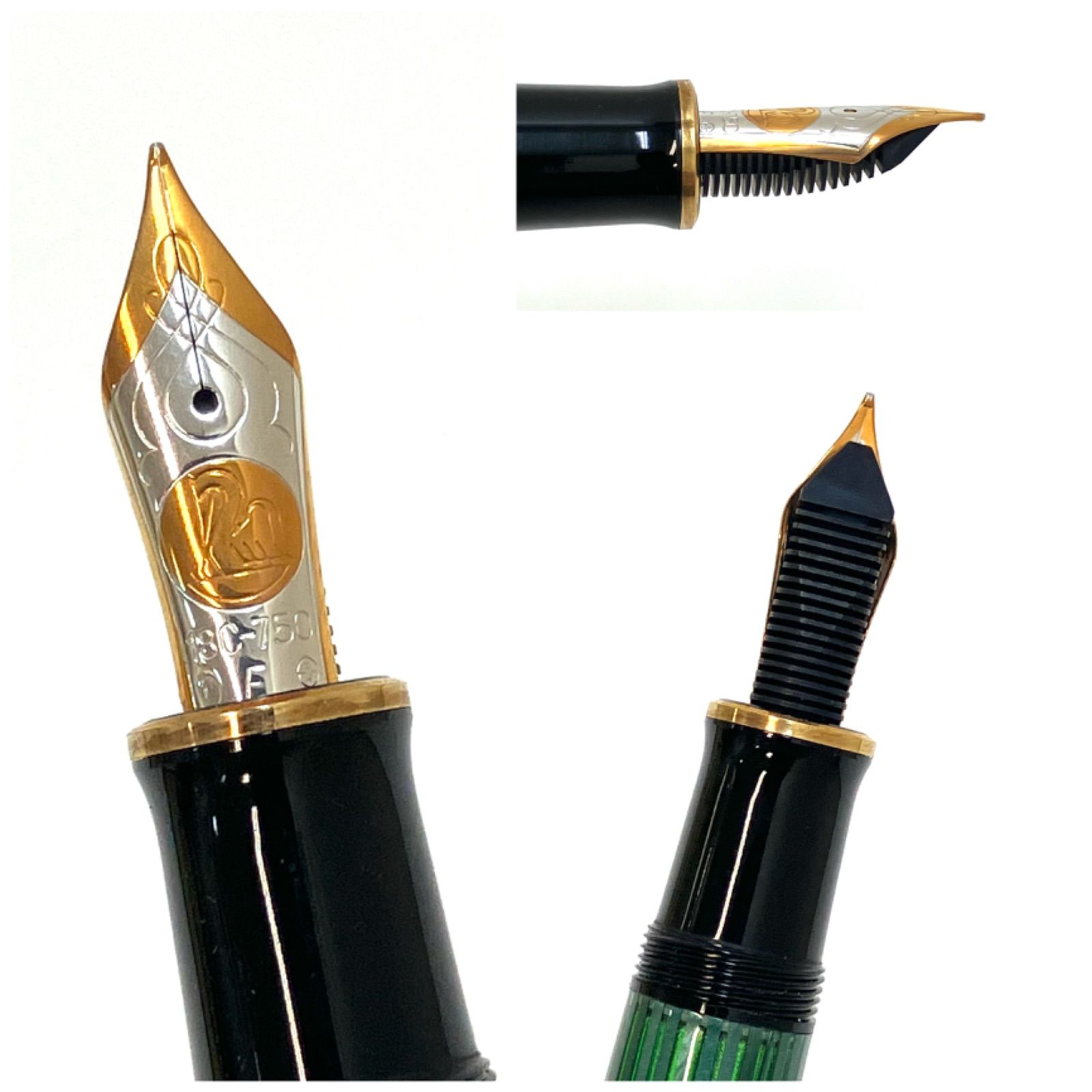 Pelican＊希少 ペリカン 万年筆 細字 F スーベレーン M800 K18