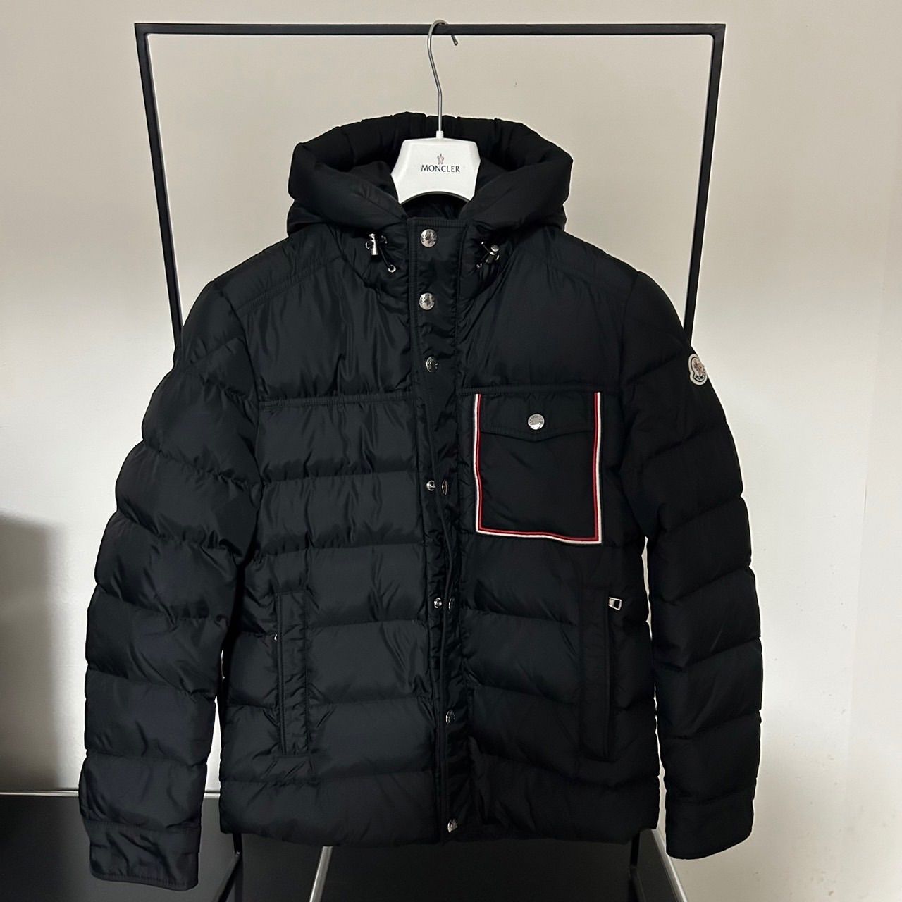 モンクレール MONCLER☆PREVOT☆ブラック☆サイズ1☆ダメージあり 