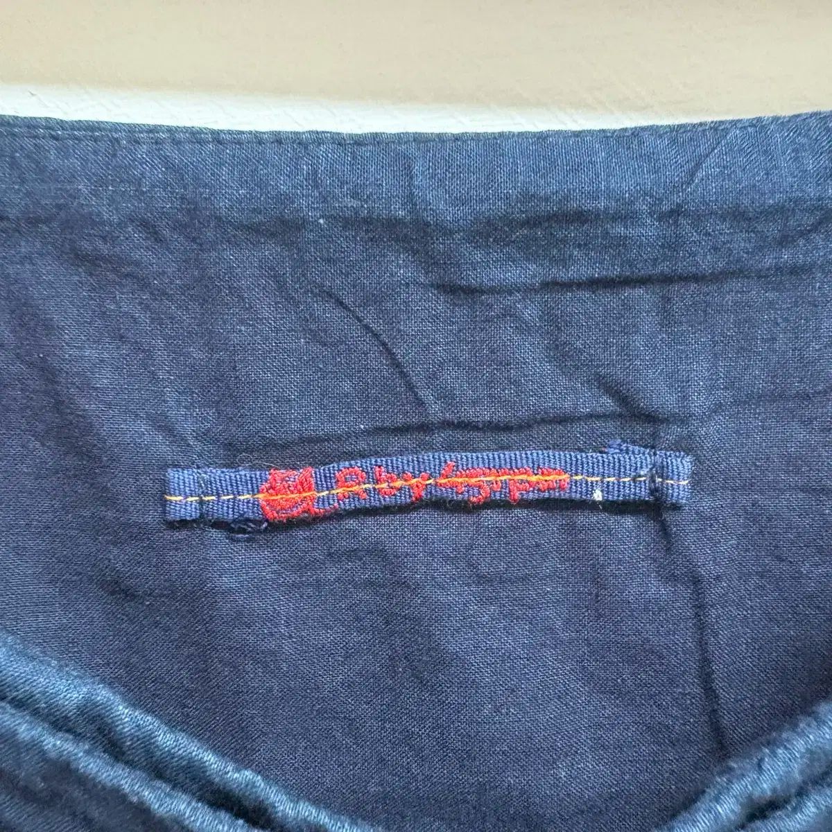 45R 45RPM インディゴ コットン ラップ アシンメトリー ミディ スカート SIROKUMA-CORPORATION_COM