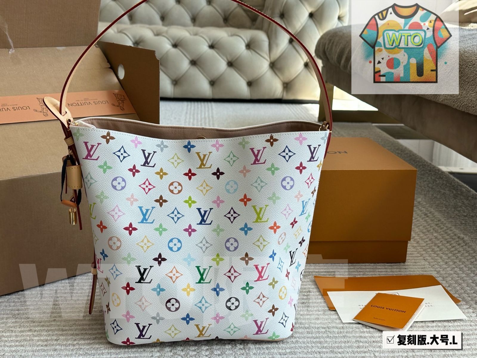 今日WTO】Louis Vuitton Max Bucket Bag/Fukubukuro ～30×26cm