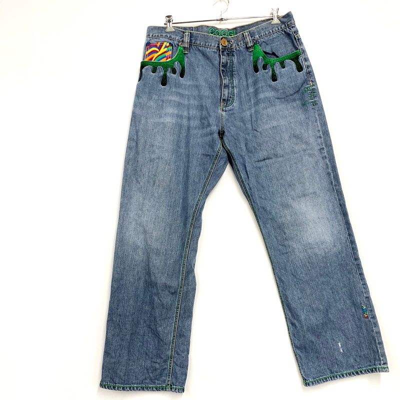 メンズ COOGI クージー 90-00S DENIM PANTS デニムパンツ 刺繍 ジーンズ ボトムス 157-250122-as-16-IZU