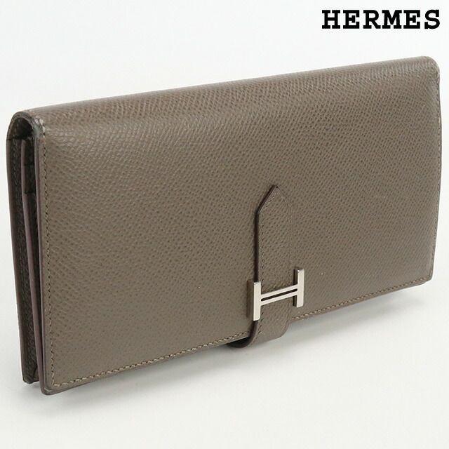 エルメス HERMES 長財布ニ折小銭入付き メンズ H039785CK8F ベアンスフレ