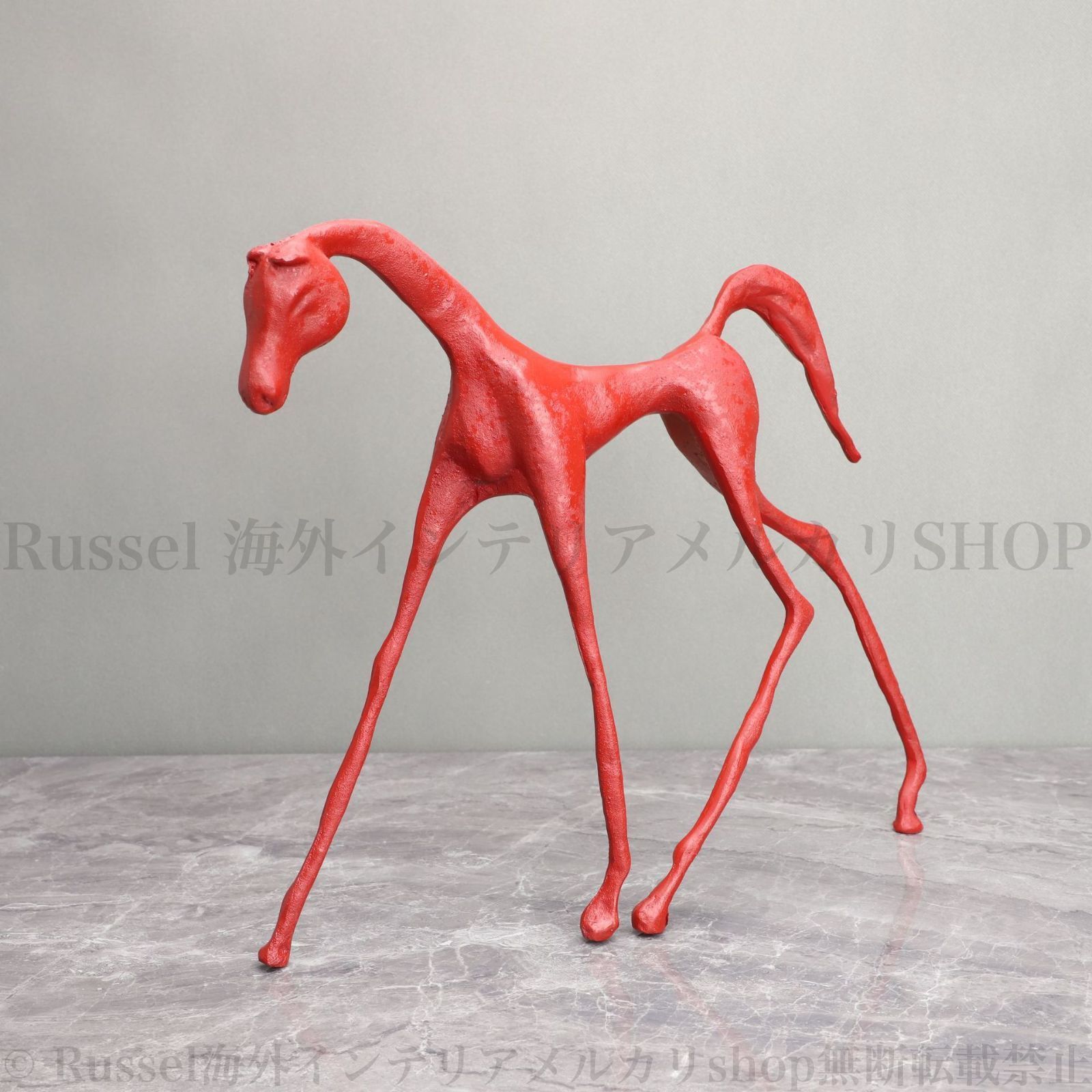 北欧風インテリア クリエイティブな足が細い 馬 オブジェ 節約