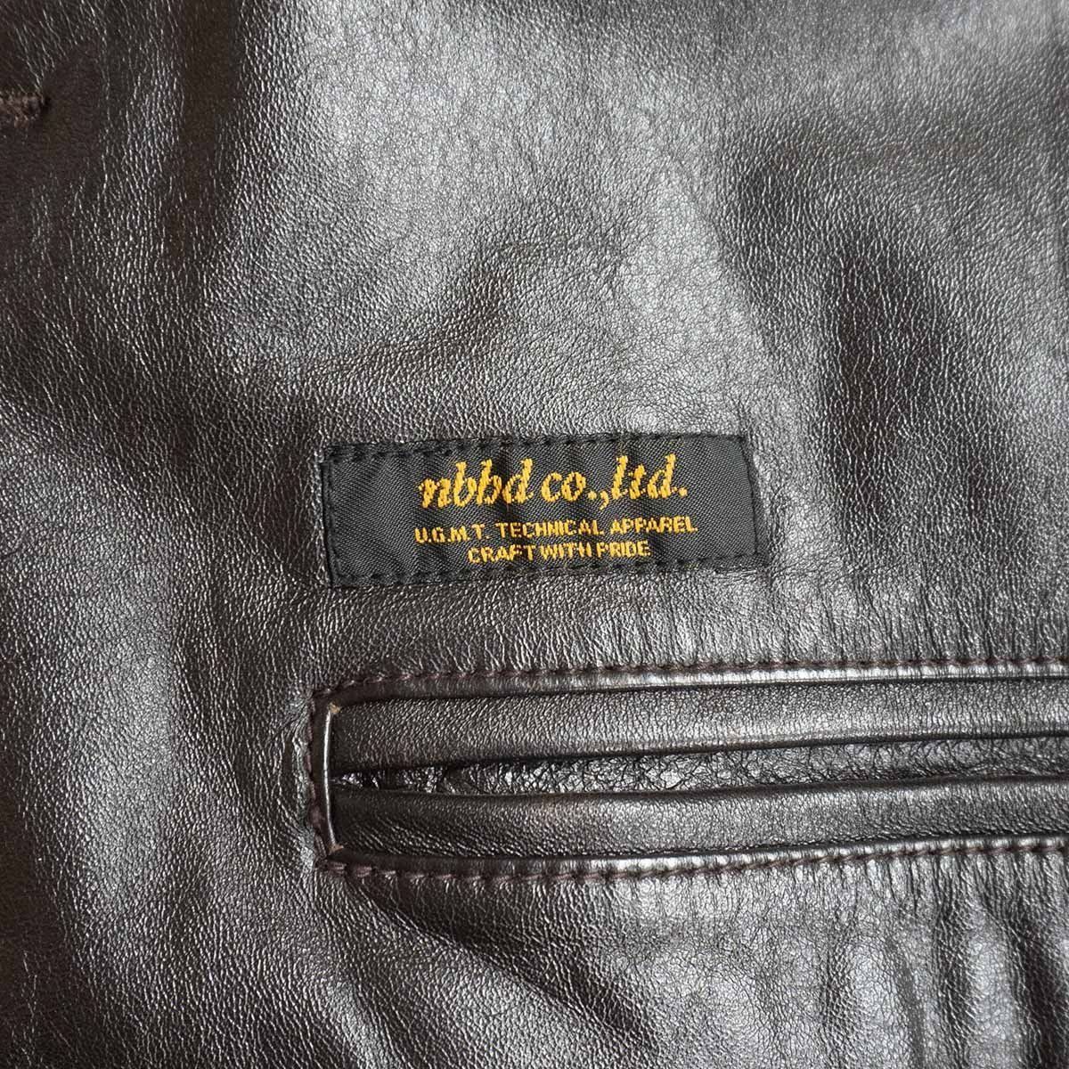 美品】NEIGHBORHOOD【HUDSON】M ホースハイド レザー カーコート 