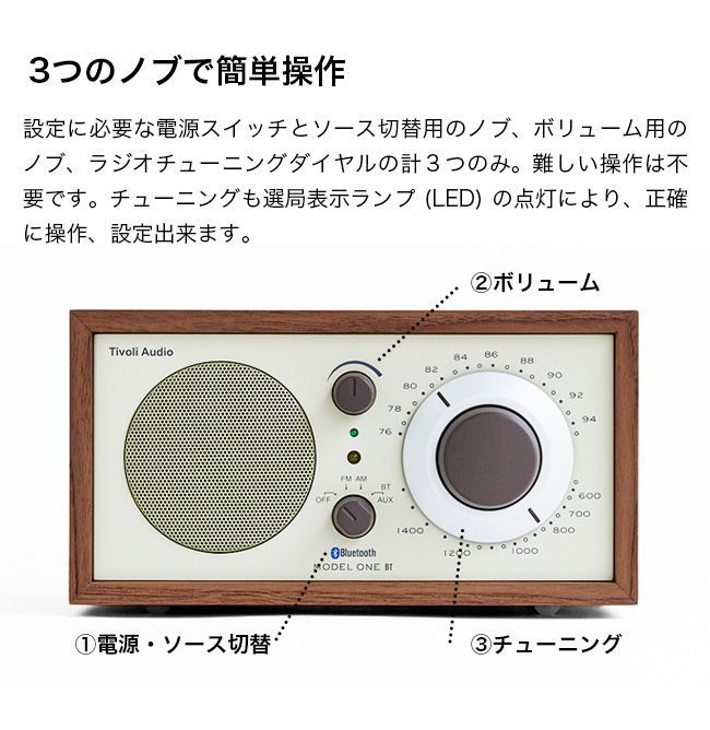 Tivoli Audio チボリオーディオ Model One BT チェリー/シルバー