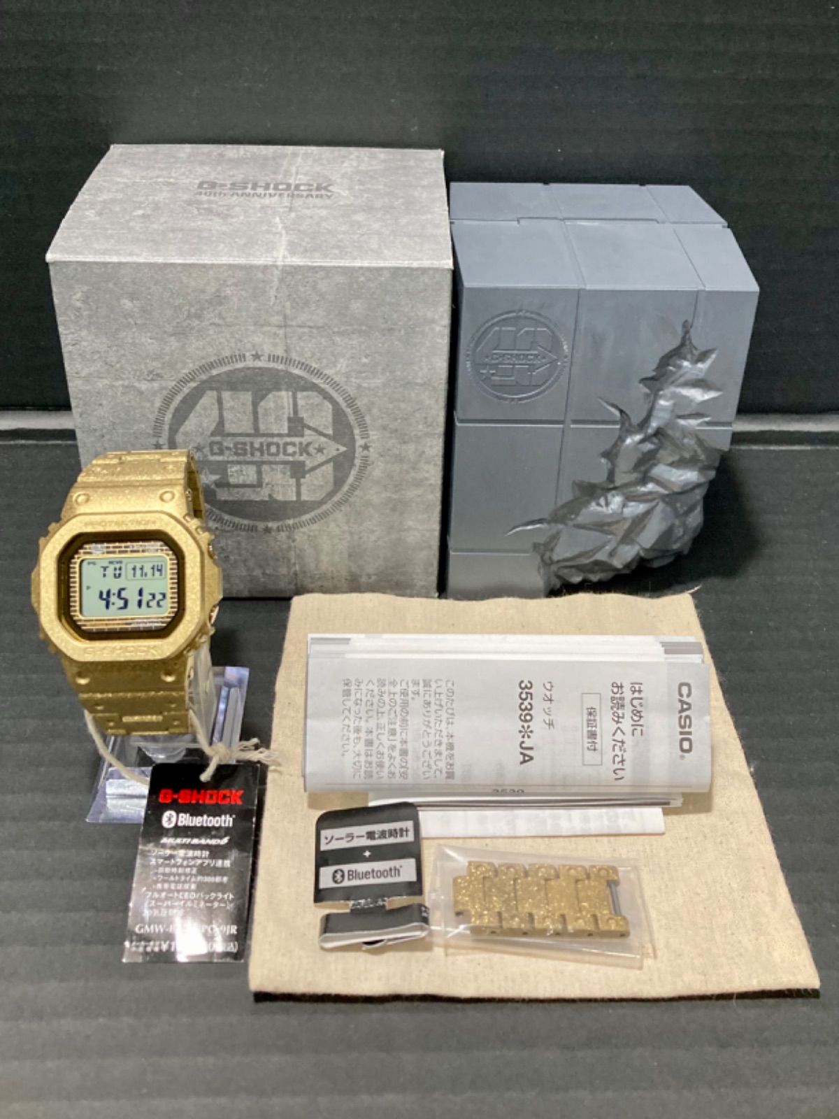 79.未使用品 G-SHOCK 40周年 GMW-B5000PG-9JR フルメタル Bluetooth - メルカリ