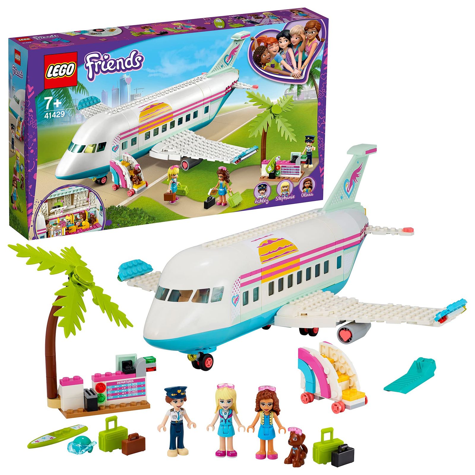 レゴ(LEGO) フレンズ フレンズのハッピー飛行機 プレイセット 夏休み 7才以上向けおもちゃ 41429 