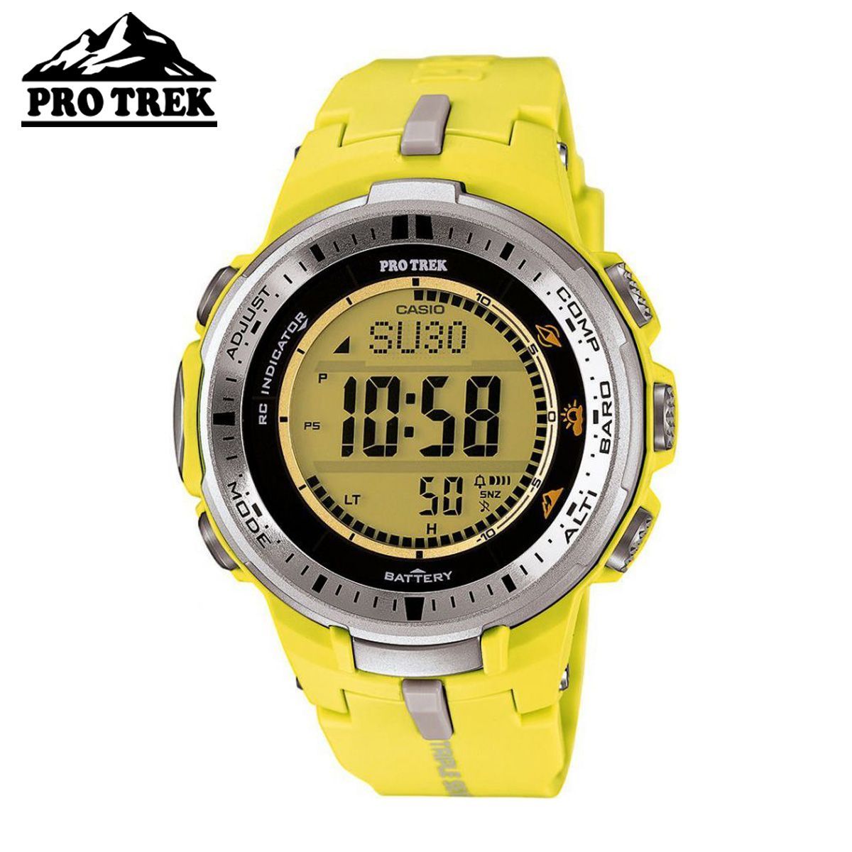 廃版 超希少 CASIO PROTREK カシオ プロトレック PRW-3000-9B ライム 