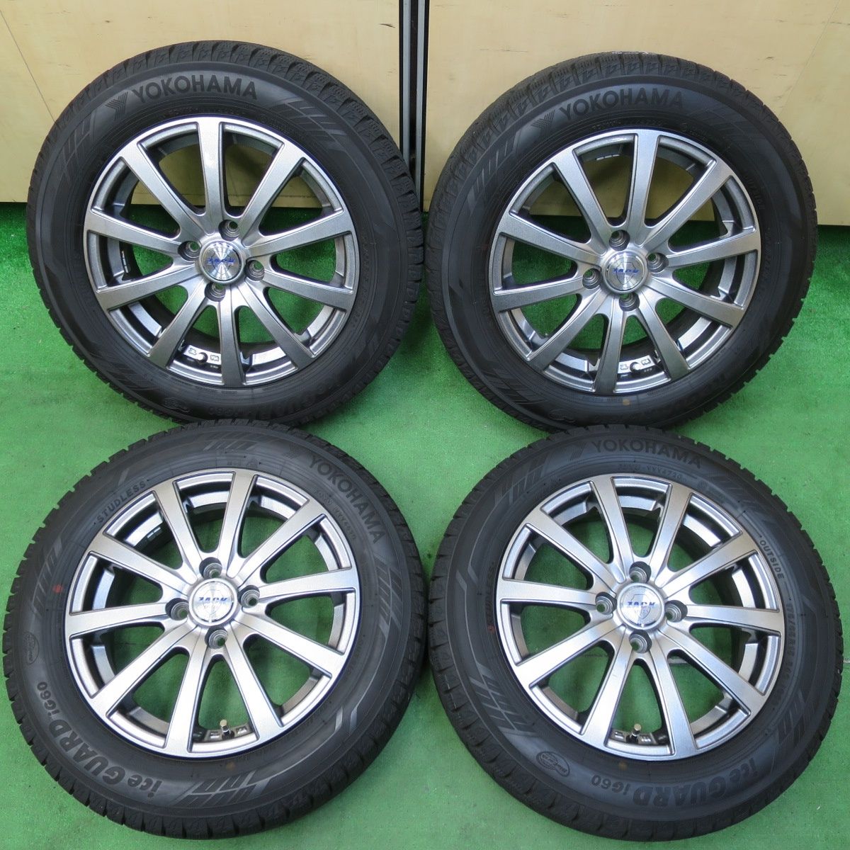 *送料無料* バリ溝！20年！キレイ！9.5分以上スタッドレス 175/65R15 ヨコハマ アイスガード iG60 ZACK JP-110 MONZA ザック PCD100/4H4082707イス