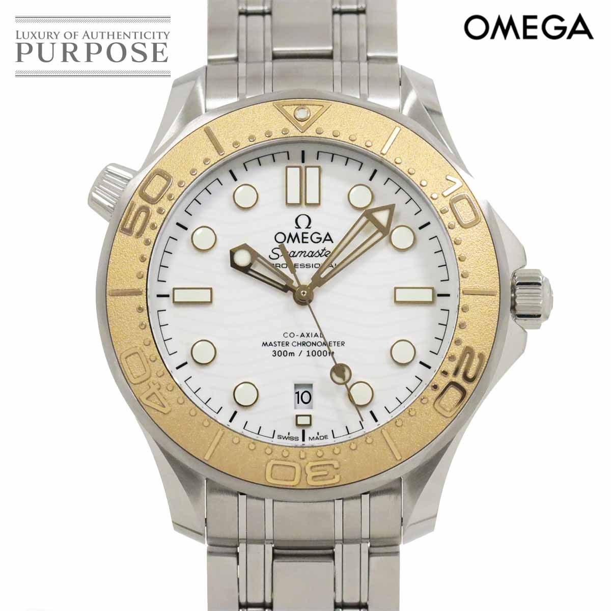 オメガ OMEGA シーマスター ダイバー 300M パリ2024 コンビ 522 21 42 20 04 001 メンズ 腕時計 デイト K18YG 自動巻き Seamaster 90265718