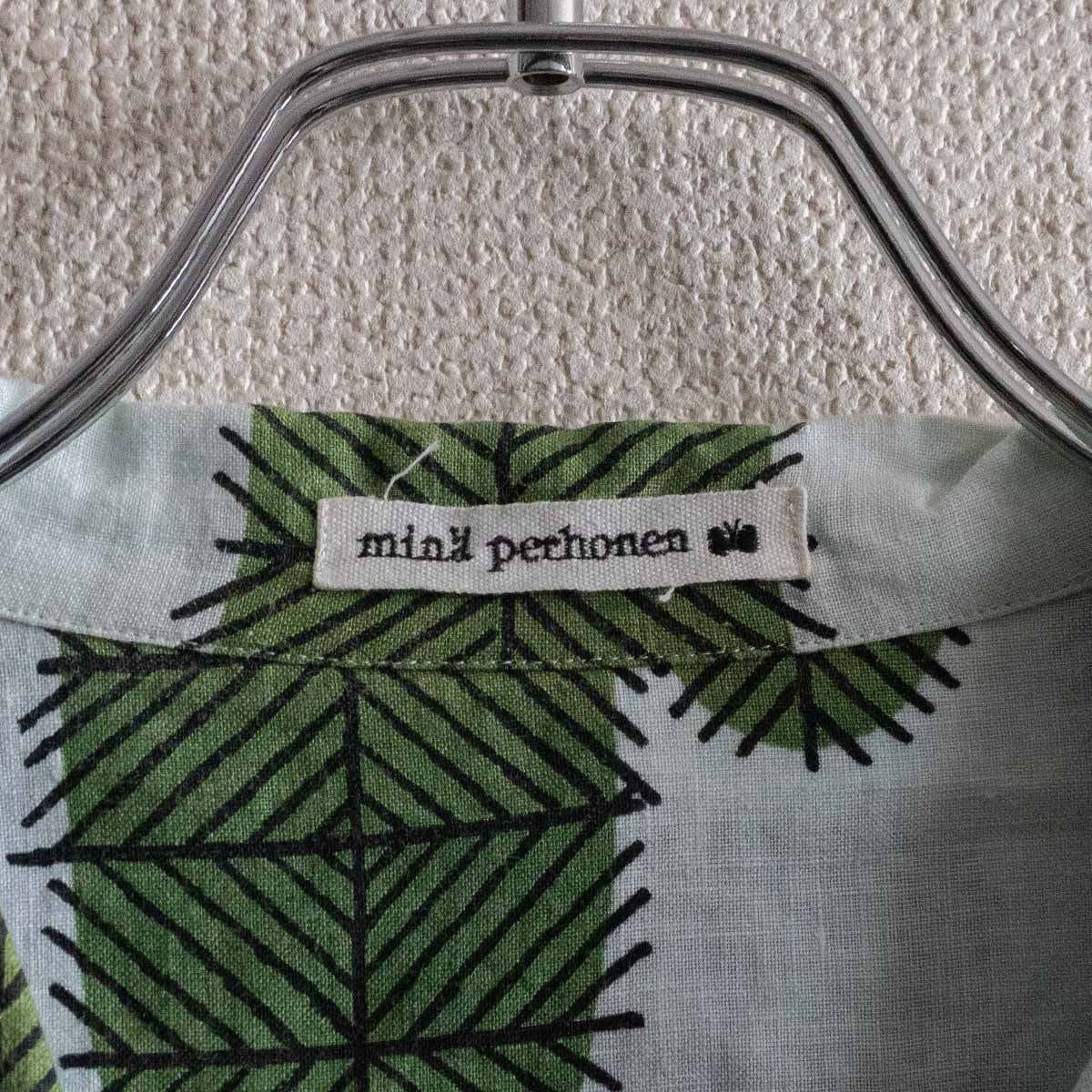 mina perhonen cactusTシャツ 38 楽天市場】【美品】mina perhonen【cactus オープンカラーシャツ