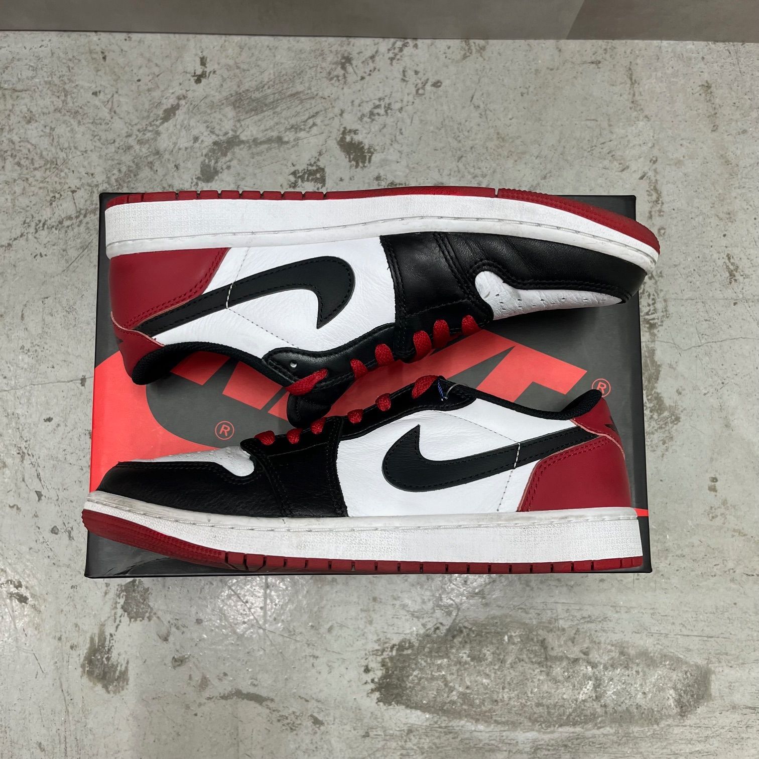 国内正規 NIKE Air Jordan 1 Retro OG Low Black Toe ブラックトゥ つま黒 ジョーダン1 ローカット スニーカー  ナイキ CZ0790-106 27cm 65973A1 - メルカリ