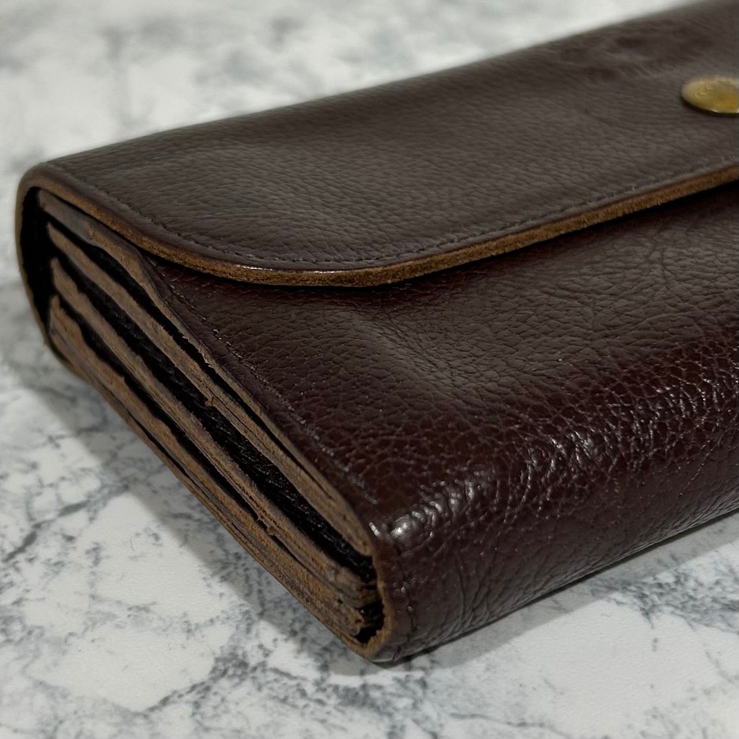 イルビゾンテ IL BISONTE ロングウォレット 長財布 レザー ダーク 