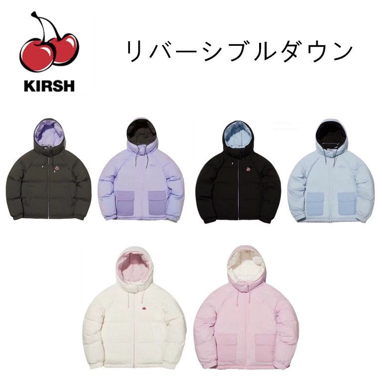 キルシー KIRSH ダウンジャケット リバーシブル チェリー ロゴ ベーシック コート 暖かい 韓国 ファッション 新品未使用 - メルカリ