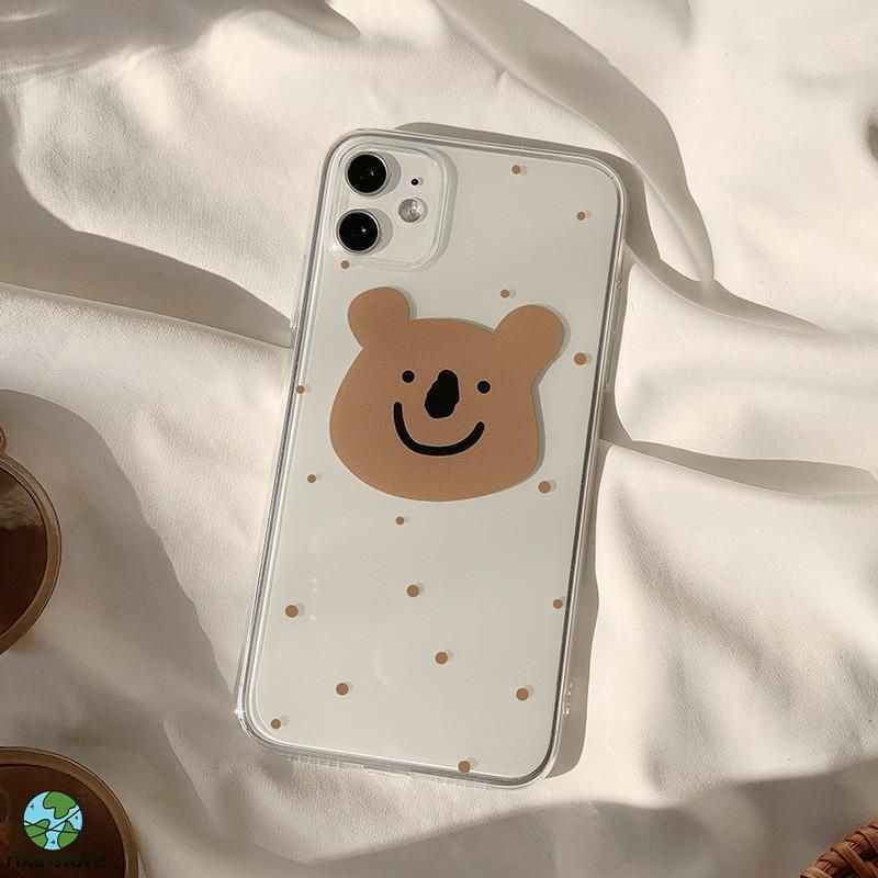 多機種対応 iPhone クリアケース スマホケース 携帯ケース アクセサリ アイフォン コアラ キャラクター かわいい 落書き風 韓国風 クリアケース クリア