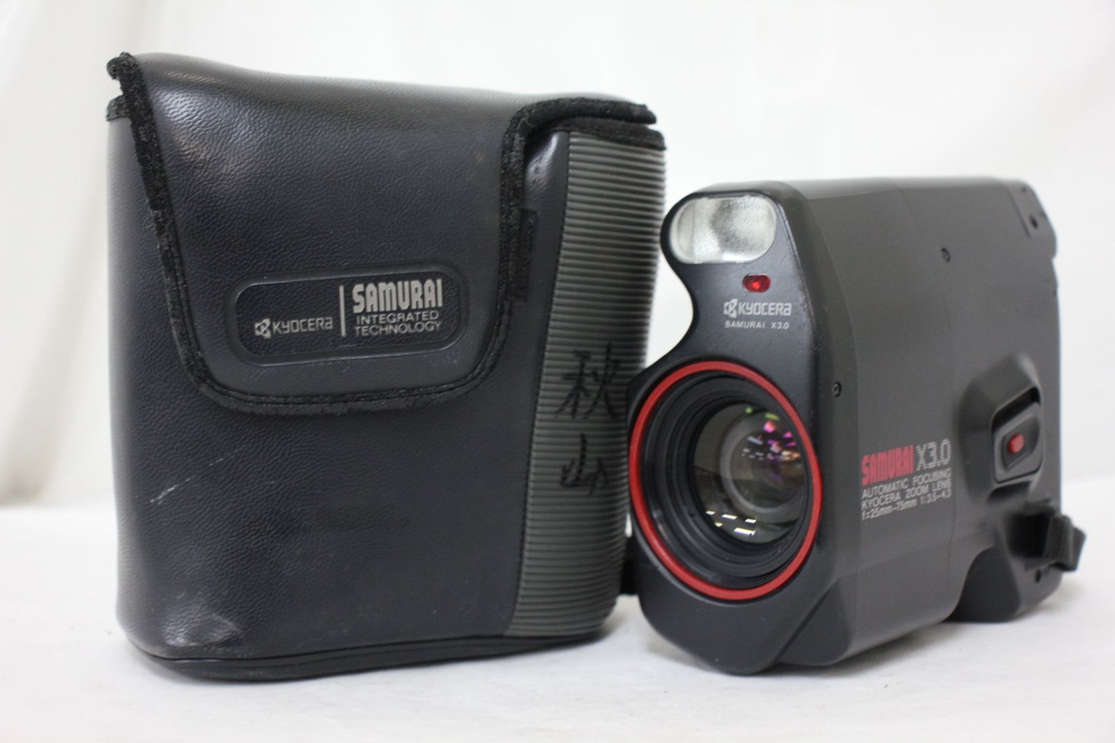 返品保証 KYOCERA SAMURAI X3.0 25-75mm F3.5-4.3 ソフトケース付き コンパクトカメラ e2666
