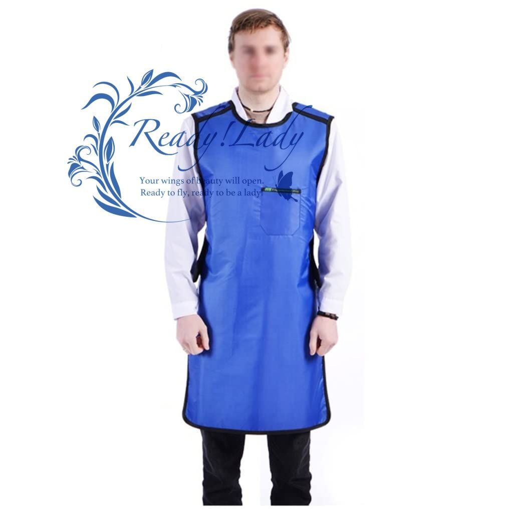 X線防護エプロン 放射線防護用エプロン X線防護衣 鉛エプロン 0.35mmPb|0.5mmPb相当鉛エプロン 放射線遮蔽服 - ユニセックス Blue-0.35mmPb 90x60cm