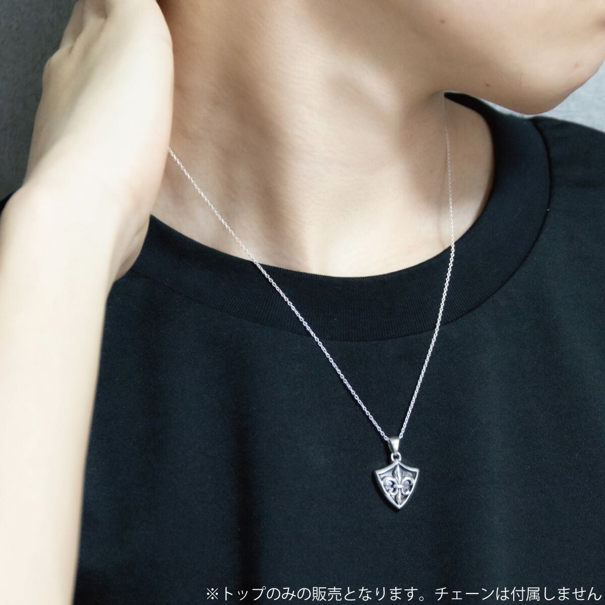 ペンダントトップ ネックレストップのみ メンズ シルバー925 オニキス