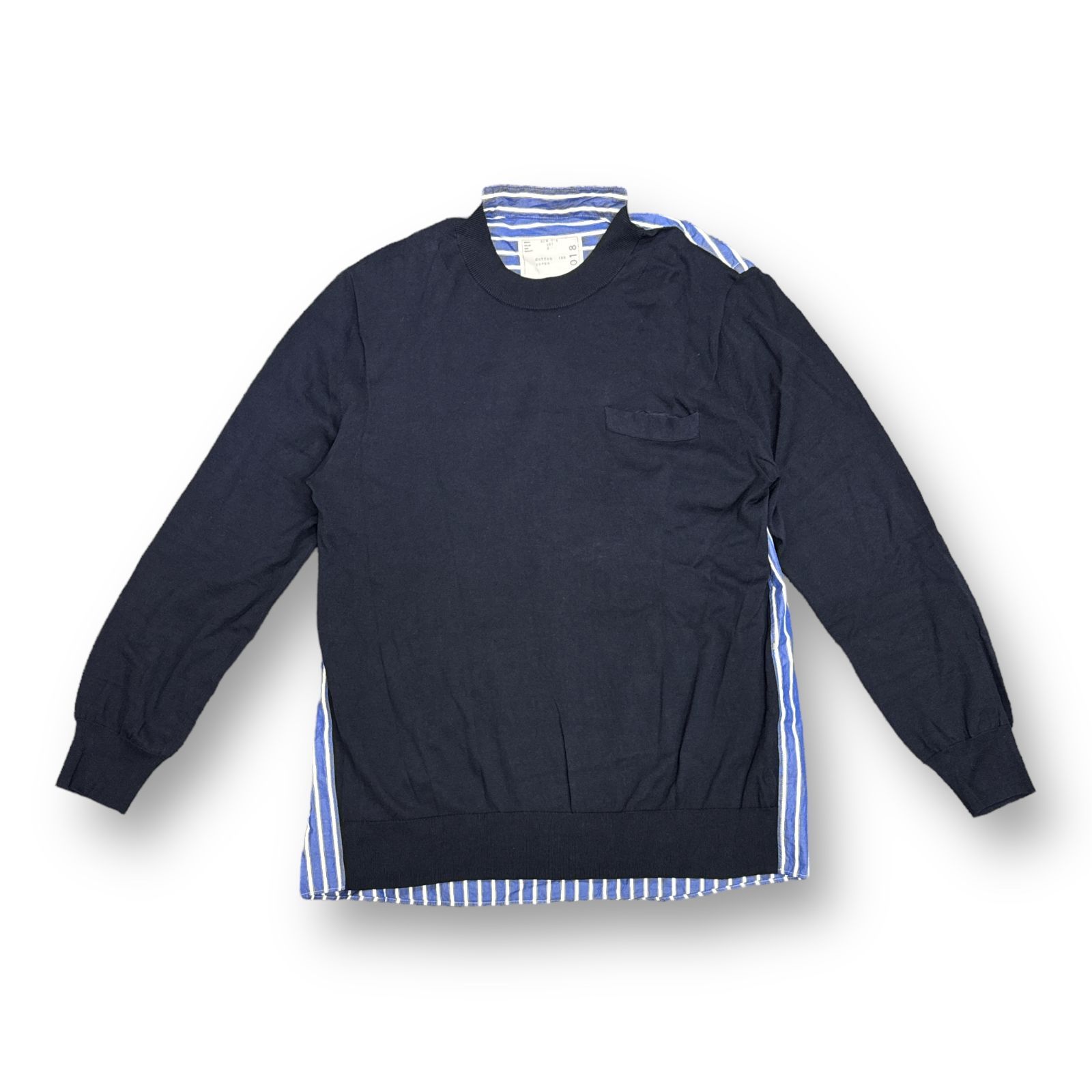 Sacai / サカイ / 長袖Tシャツ / 18SS / 刺繍 / ボーダーロンT / 18 