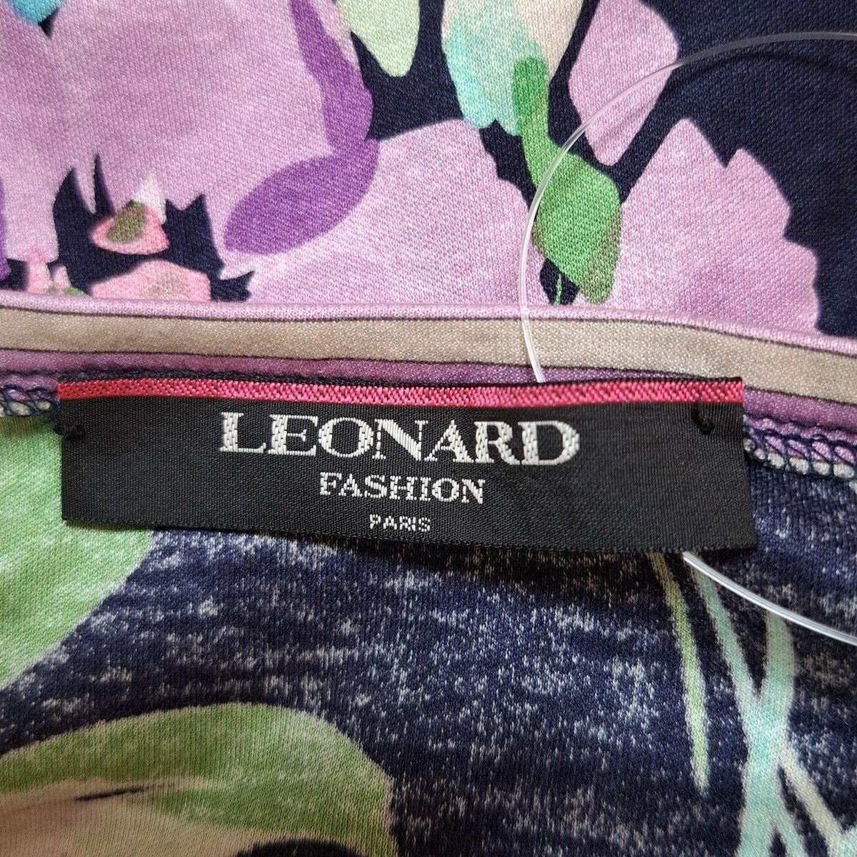 LEONARD FASHION レオナール ファッション ウール100％ ペイズリー・総