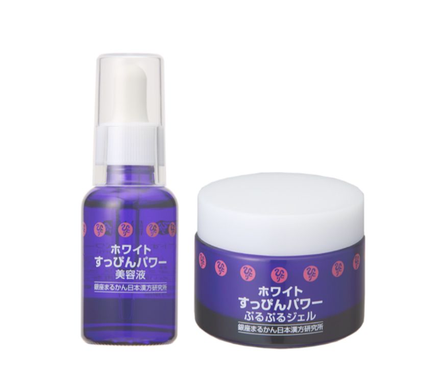 ホワイトすっぴんパワー美容液＆ぷるぷるジェル