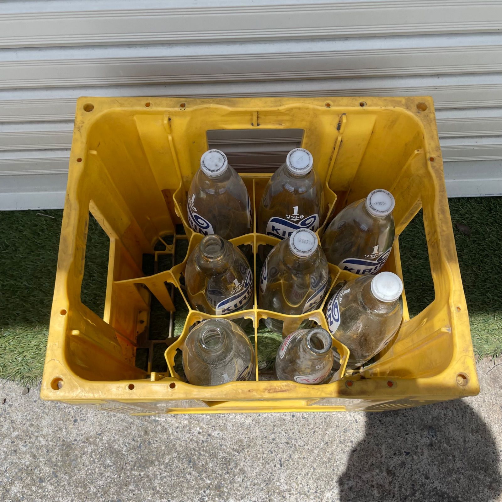 ♭ キリン ジュース瓶 コンテナ セット 空き瓶 ケース レトロ