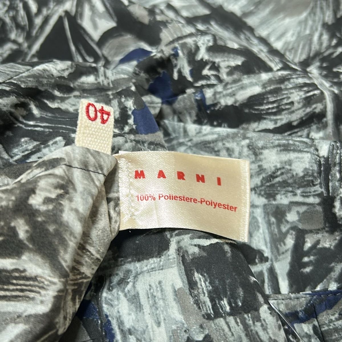 MARNI(マルニ) ワンピース サイズ40 M レディース - 黒×グレー