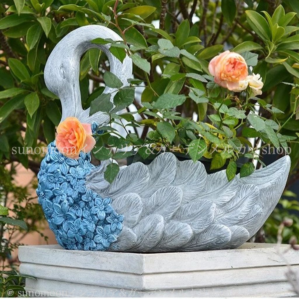 ガーデンインテリア 白鳥