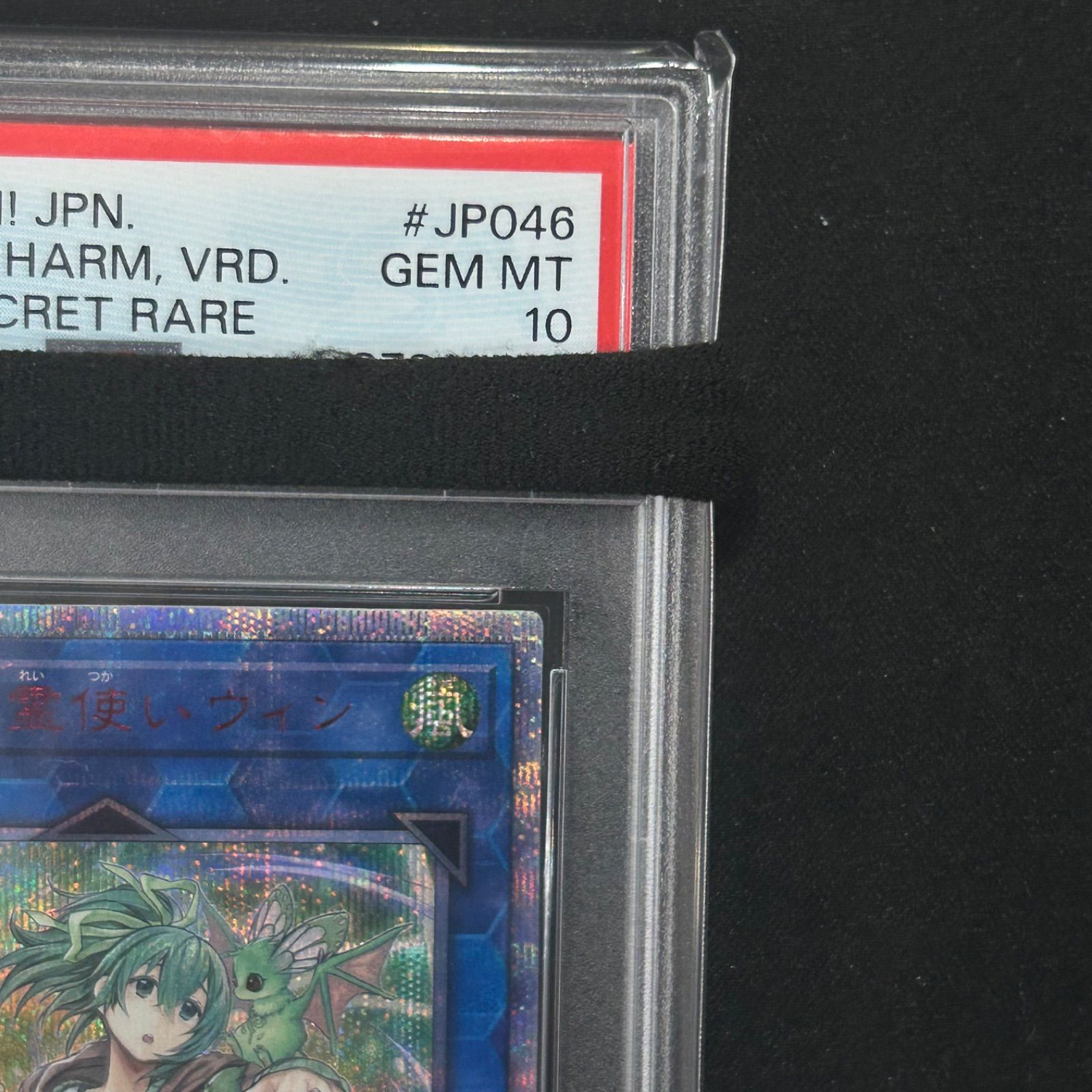 遊戯王 PSA10 蒼翠の風霊使いウィン 20thシークレットレア RIRA