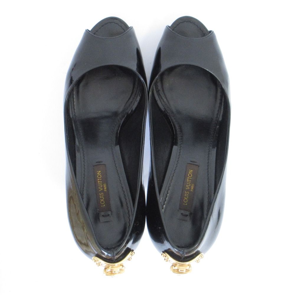 良品 LOUIS VUITTON ルイヴィトン バックキーモチーフ オープントゥ  