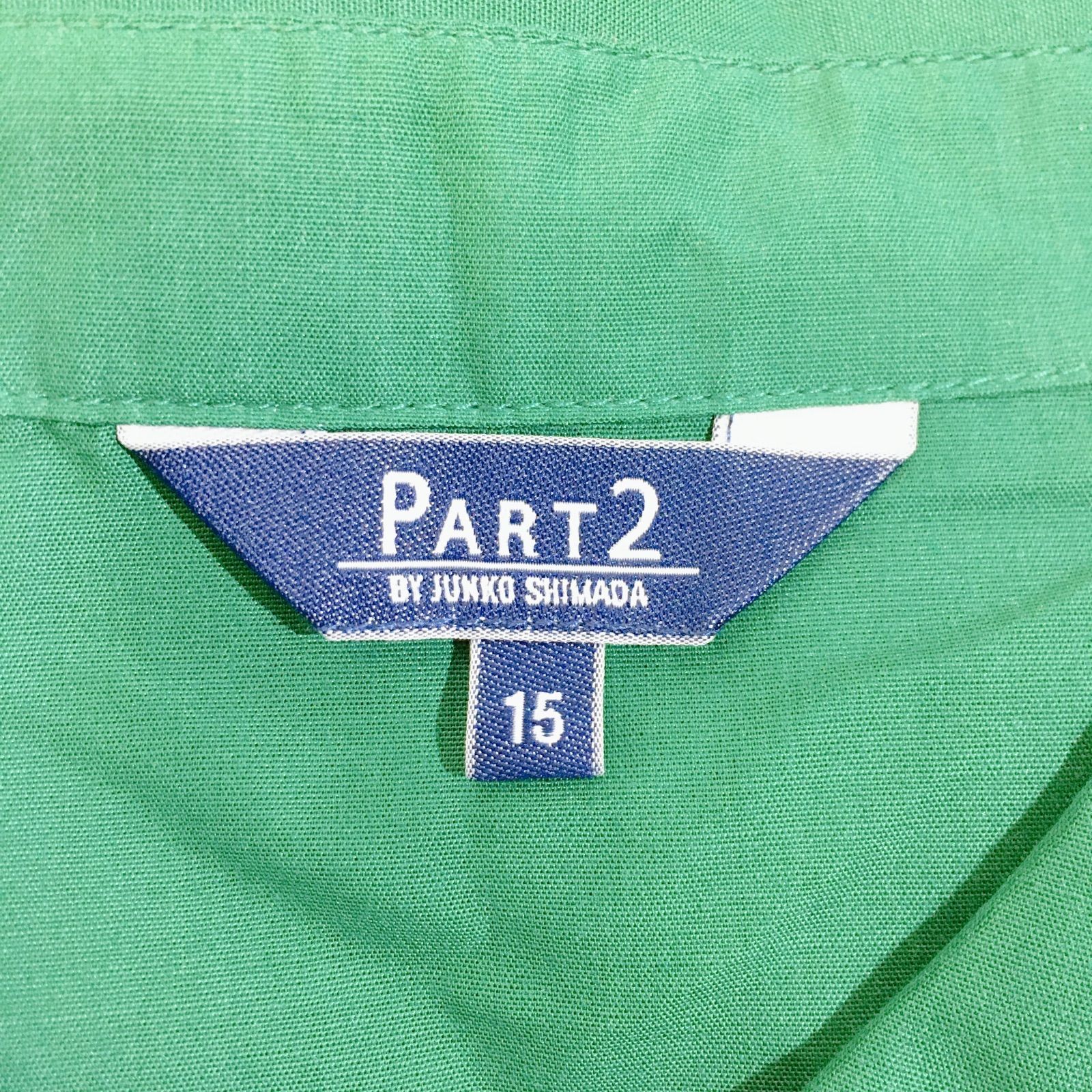 タグ付き美品】PART2 BY JUNKO SHIMADA パート2ジュンコシマダ シャツ 