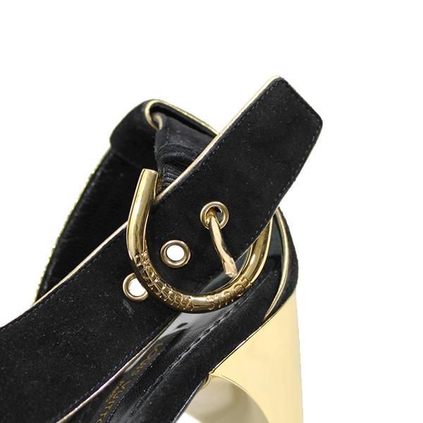 ルイヴィトン 靴 22.5cm ブラックxゴールド JJS01360 - メルカリ