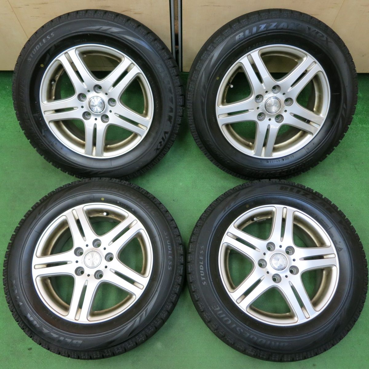 送料無料* バリ溝！20年！9.5分以上☆スタッドレス 195/65R15 ブリヂストン ブリザック VRX DUFACT DF5 デュファクト  15インチ PCD114.3/5H☆4050502IMス - メルカリ