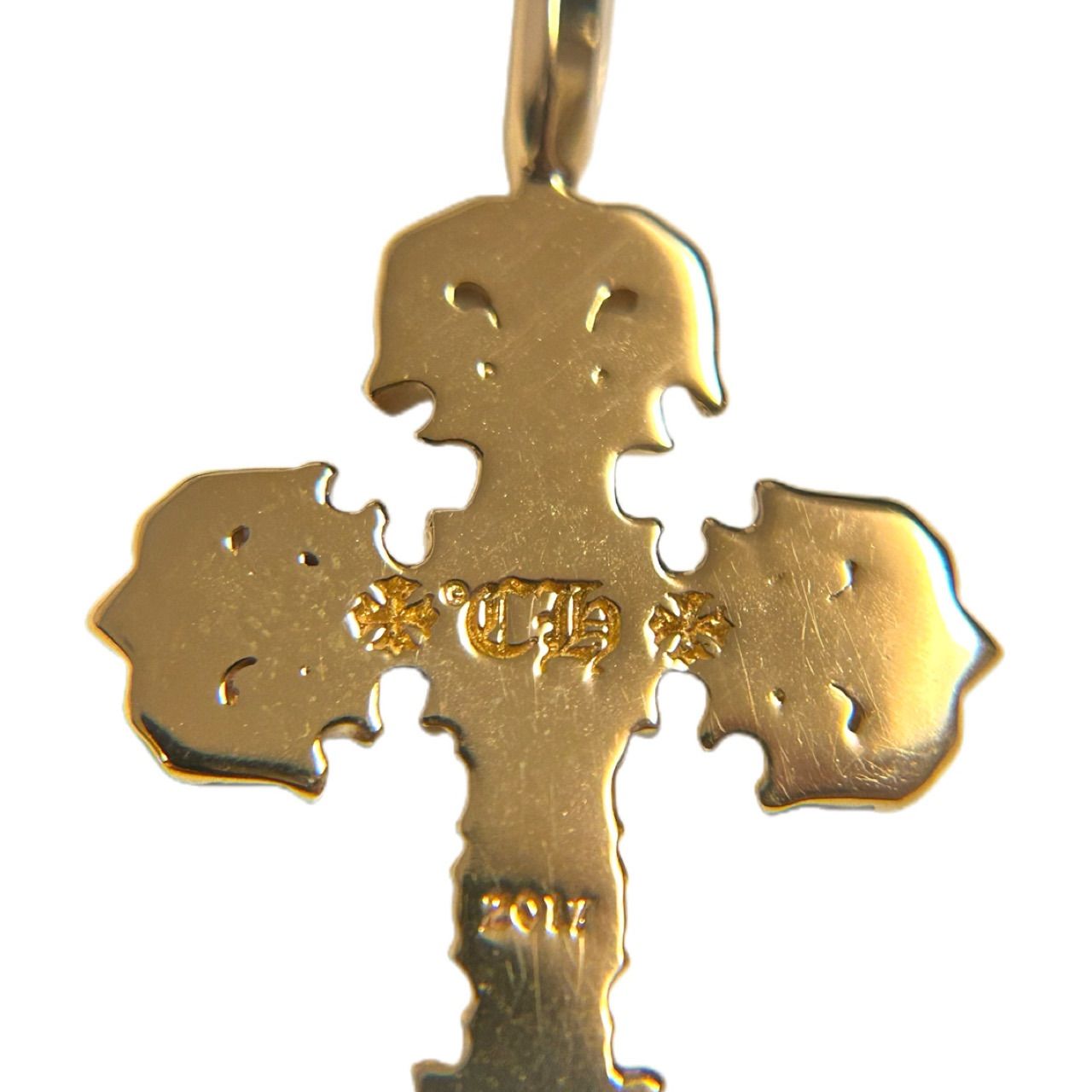 クロムハーツ CHROME HEARTS 22K Tiny Filigree Cross Charm 1