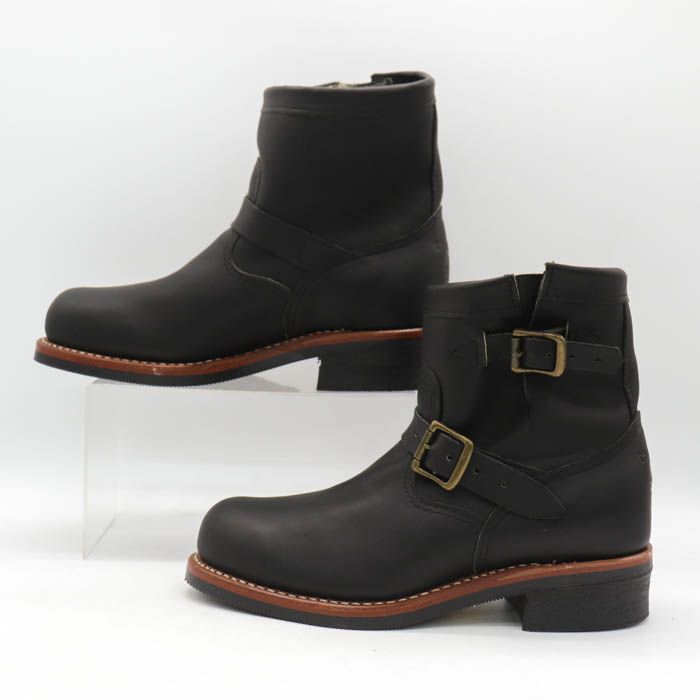 Chippewa チペワ エンジニアブーツ PT83 ブラック 9E Chippewa ビンテージエンジニア PT83 旧ロゴ