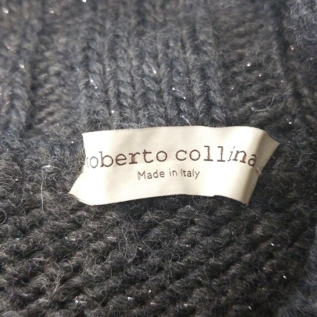 ROBERTO COLLINA - ROBERTO COLLINA(ロベルトコリーナ) 長袖セーター レディース - ダークグレー タートルネック/ラメ 楽天市場】タートルネック（ブランドロベルトコリーナ）の通販