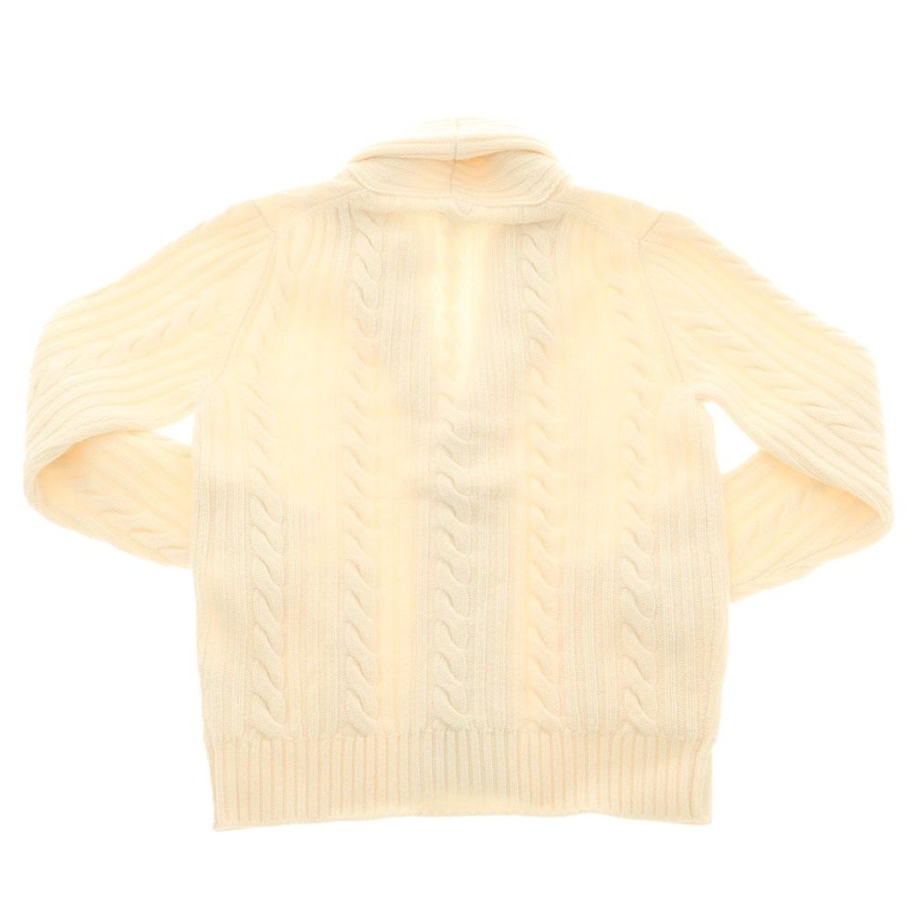 バフィー BAFY ローゲージ ウール ショールカラー カーディガン オフホワイト サイズ46 メンズ