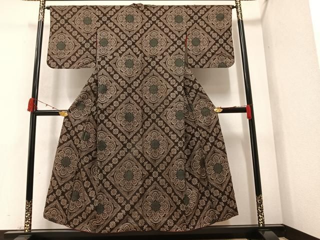 平和屋着物○天野木仙 訪問着 サギソウ 暈し染め 正絹 逸品 AAAQ0489np