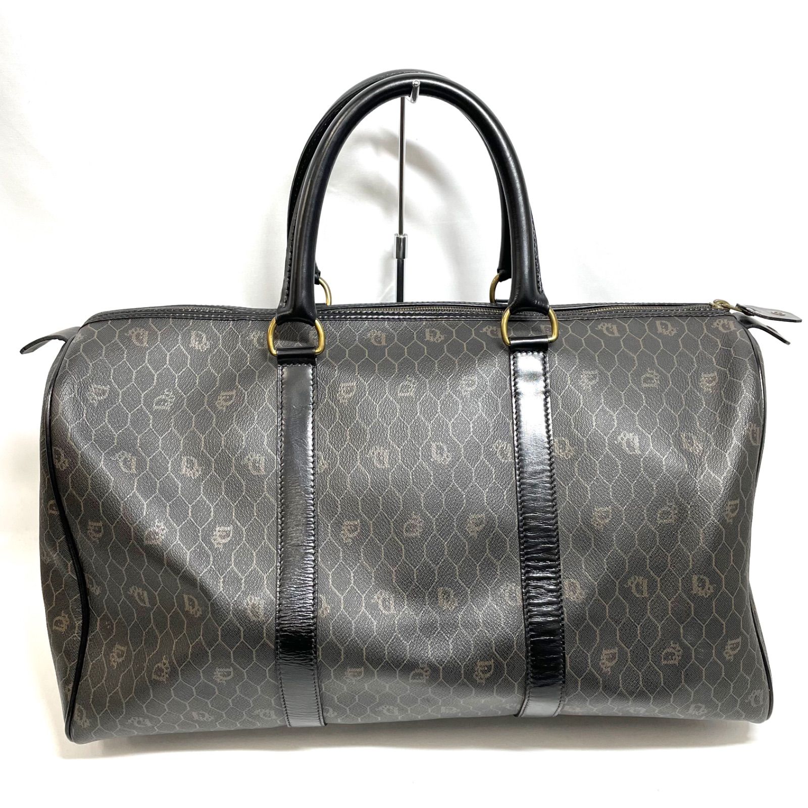 Christian Dior クリスチャン ディオール ボストンバッグ ハニカム ブラック 54321