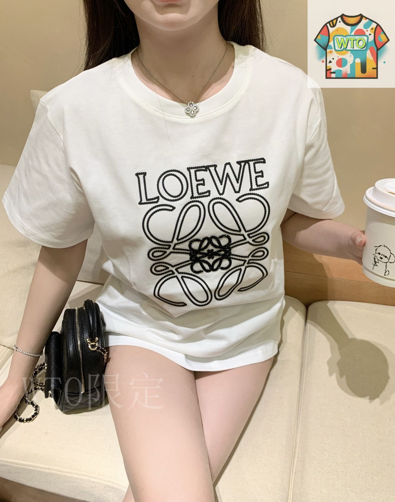 LOEWE ショート丈Tシャツ　未使用 今日特価】LOEWEロエベ レギュラーショートスリーブ T シャツ02