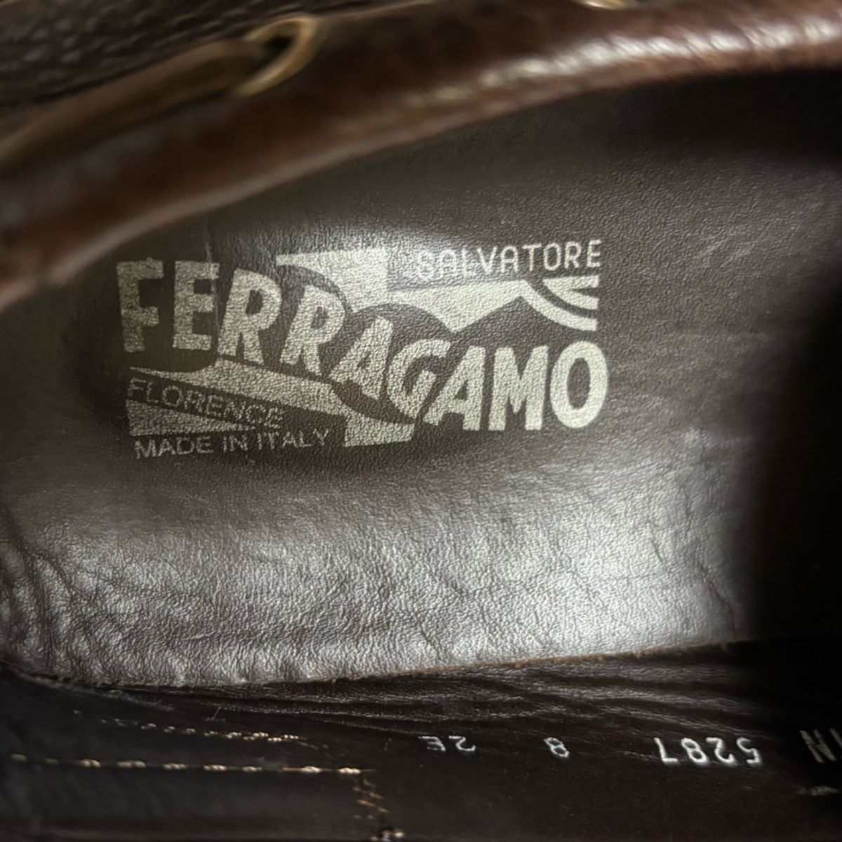 美品★サルヴァトーレフェラガモ ◎ダークブラウン　ドライビングシューズ　８EEE 楽天市場】フェラガモ FERRAGAMO ドライビングシューズ メンズ