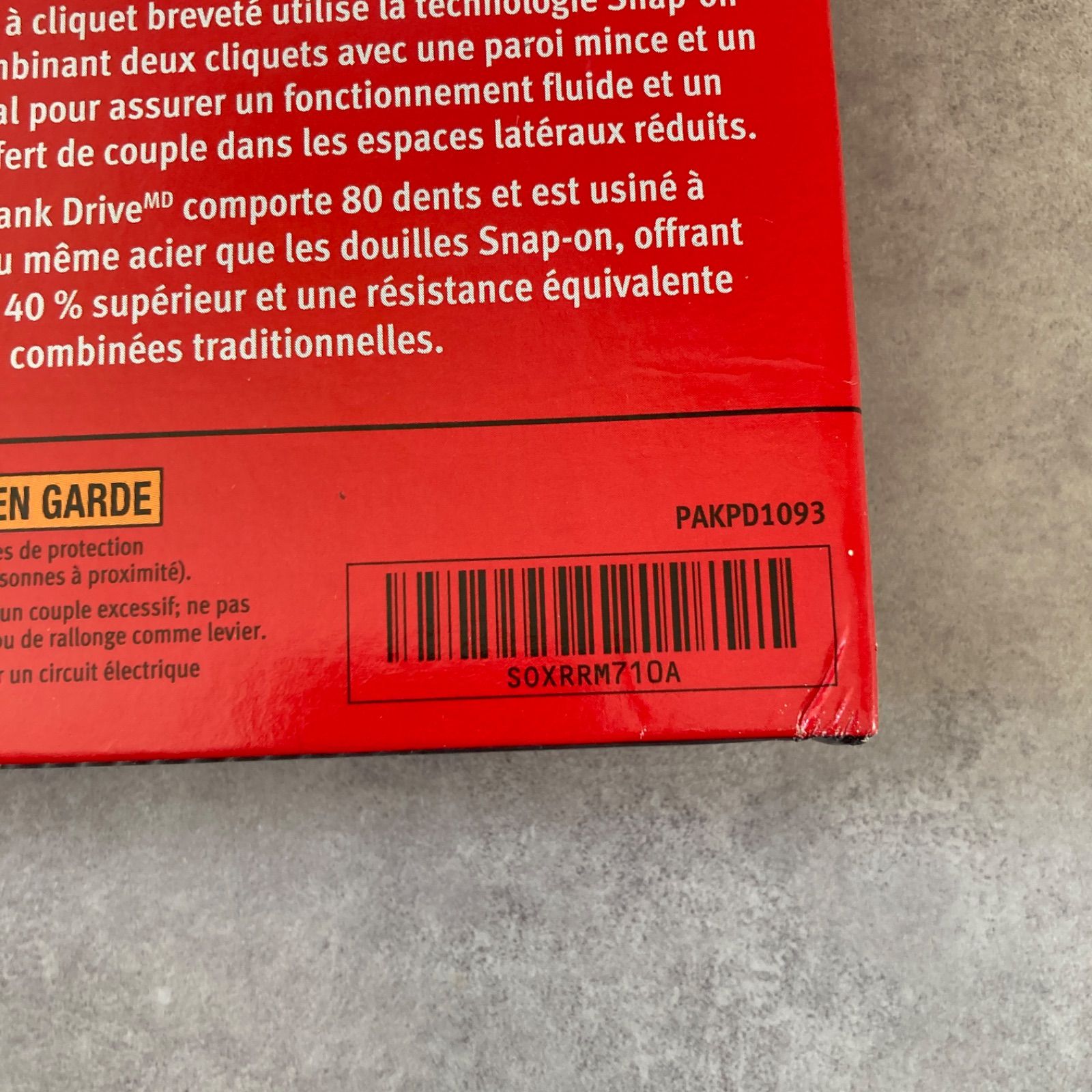 Snap-on スナップオン FLANK DRIVE® PLUS ラチェッティングコンビネーションレンチセット SOXRRM710A HRDEVELOPMENT_JP