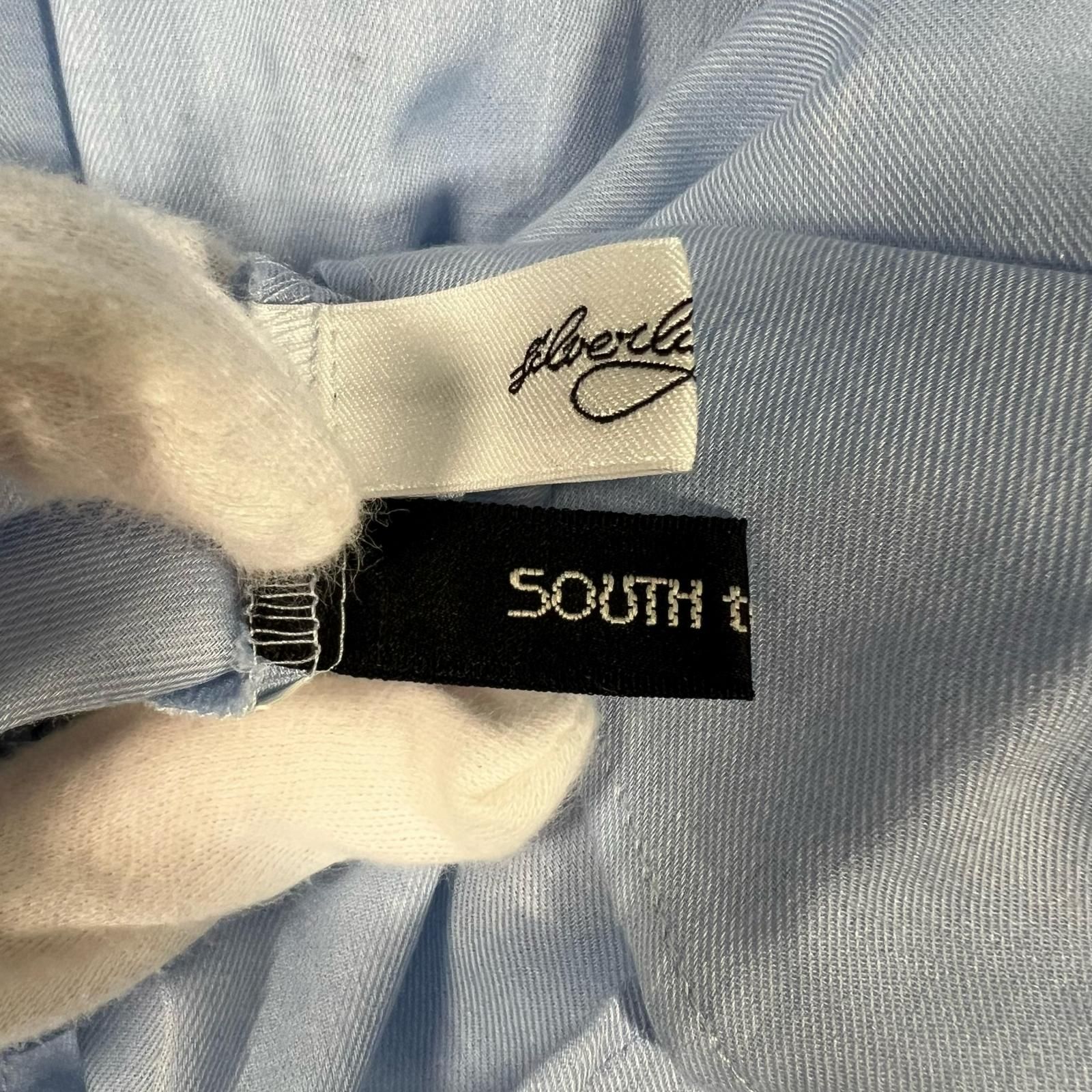 South South South South タンクトップ コットン ブルー レディース 38【古着】【中古】 South South South South レディース タンクトップ コットン ブルー 38