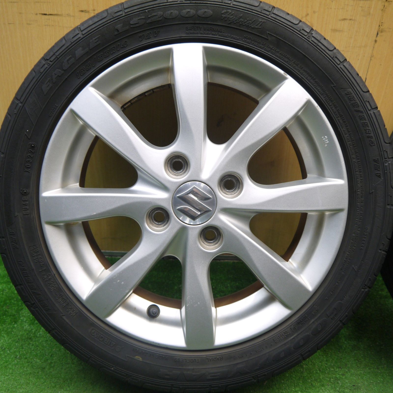4本価格！22年☆スズキ ワゴンR 純正 165/55R14 グッドイヤー イーグル 