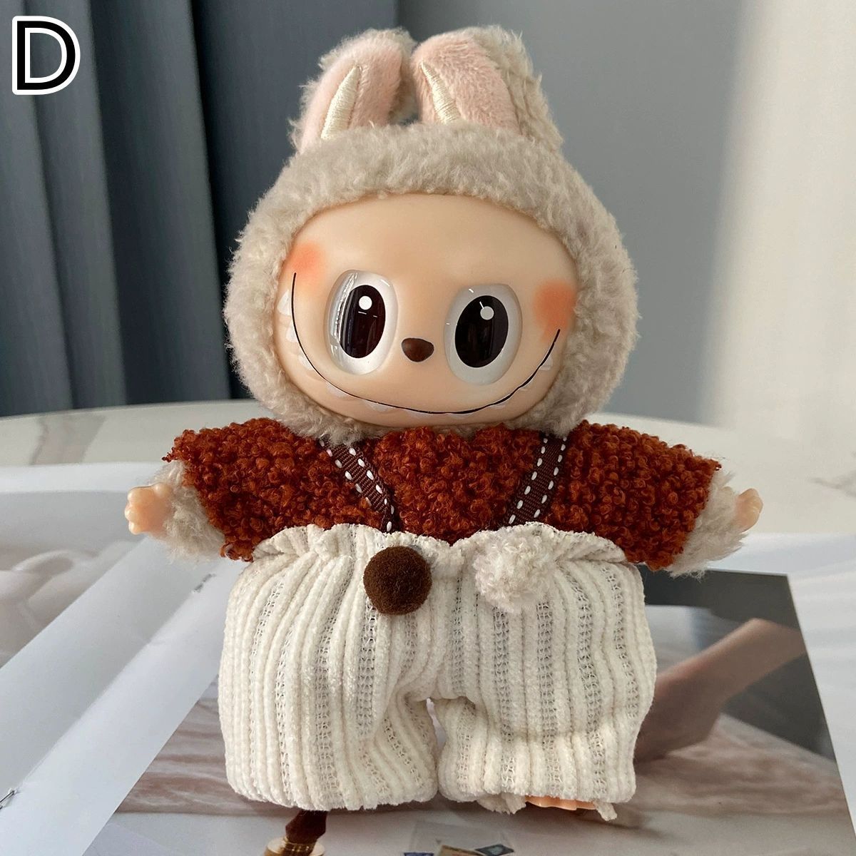 らぶぶ服15-17cm Labubu GD着せ替えアウトフィット ぬいぐるみ服 labubu ラブブ 15-17cm 第1/2/3世代通用 シンプル
