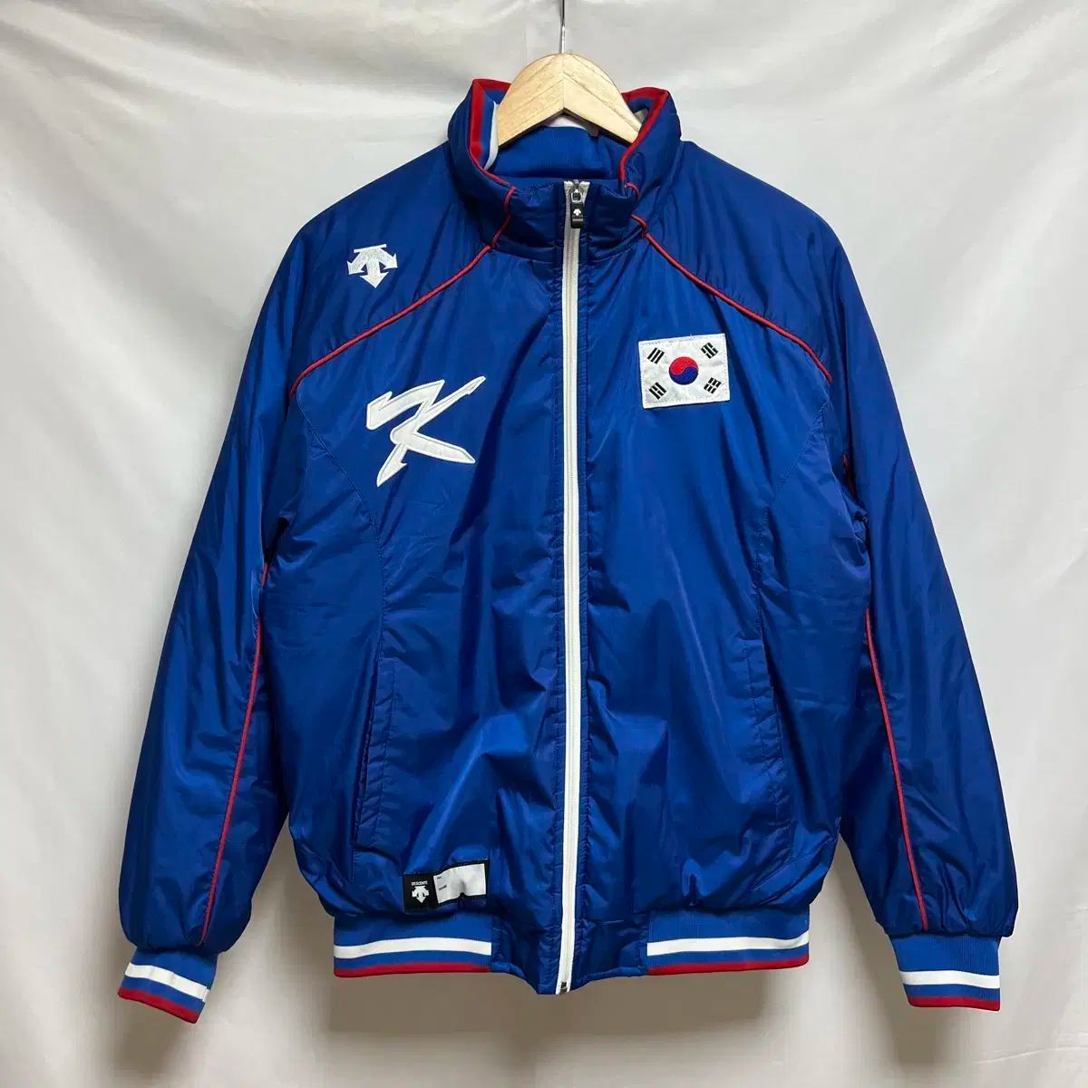 純正品| 95 デサント₍DESCENTE 韓国 野球 韓国国家代表 korea ブルー 秋冬 ジャンパー - ジャンパー